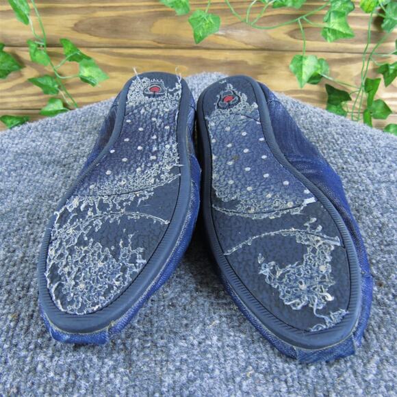 Bobs By Skechers Women's‎ Memory Foam Loafer Blue Fabric Sz 6.5 Medium Used 2025 - Picture 7 of 7